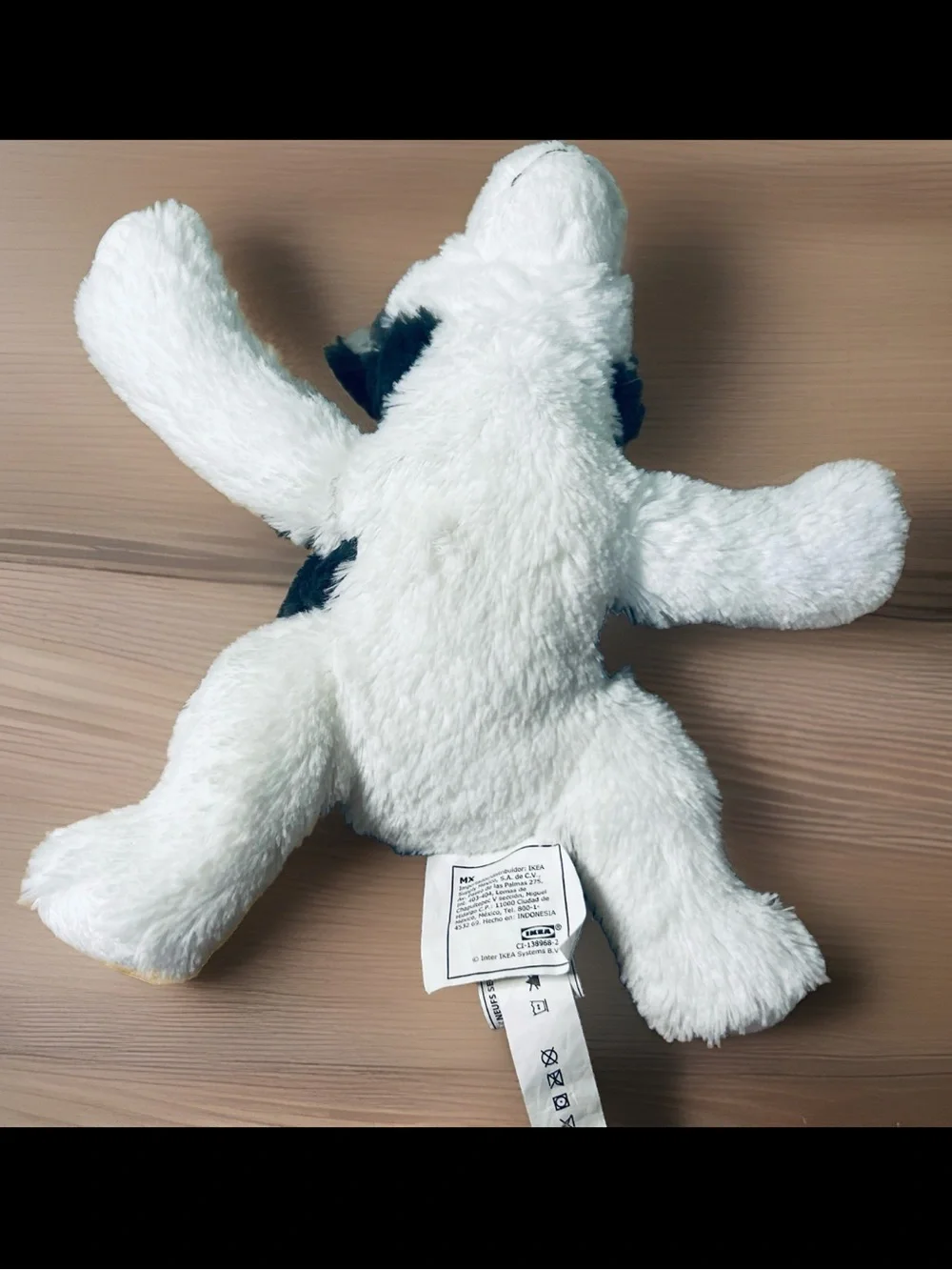 IKEA Livlig Siberian Plush Puppy Dog Husky Wolf Embroidered Eyes Stuffed Animal